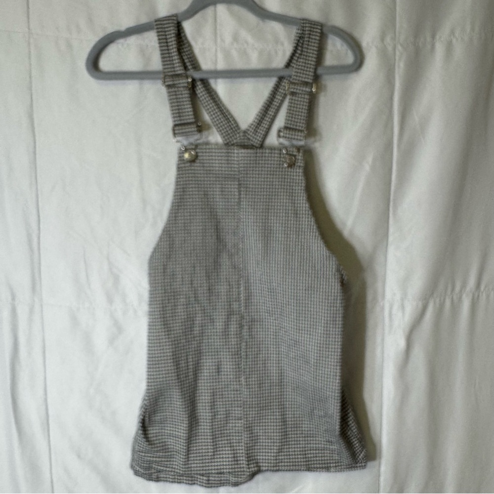 Forever 21 Black White Houndstooth Overall‎ Mini Dress Large